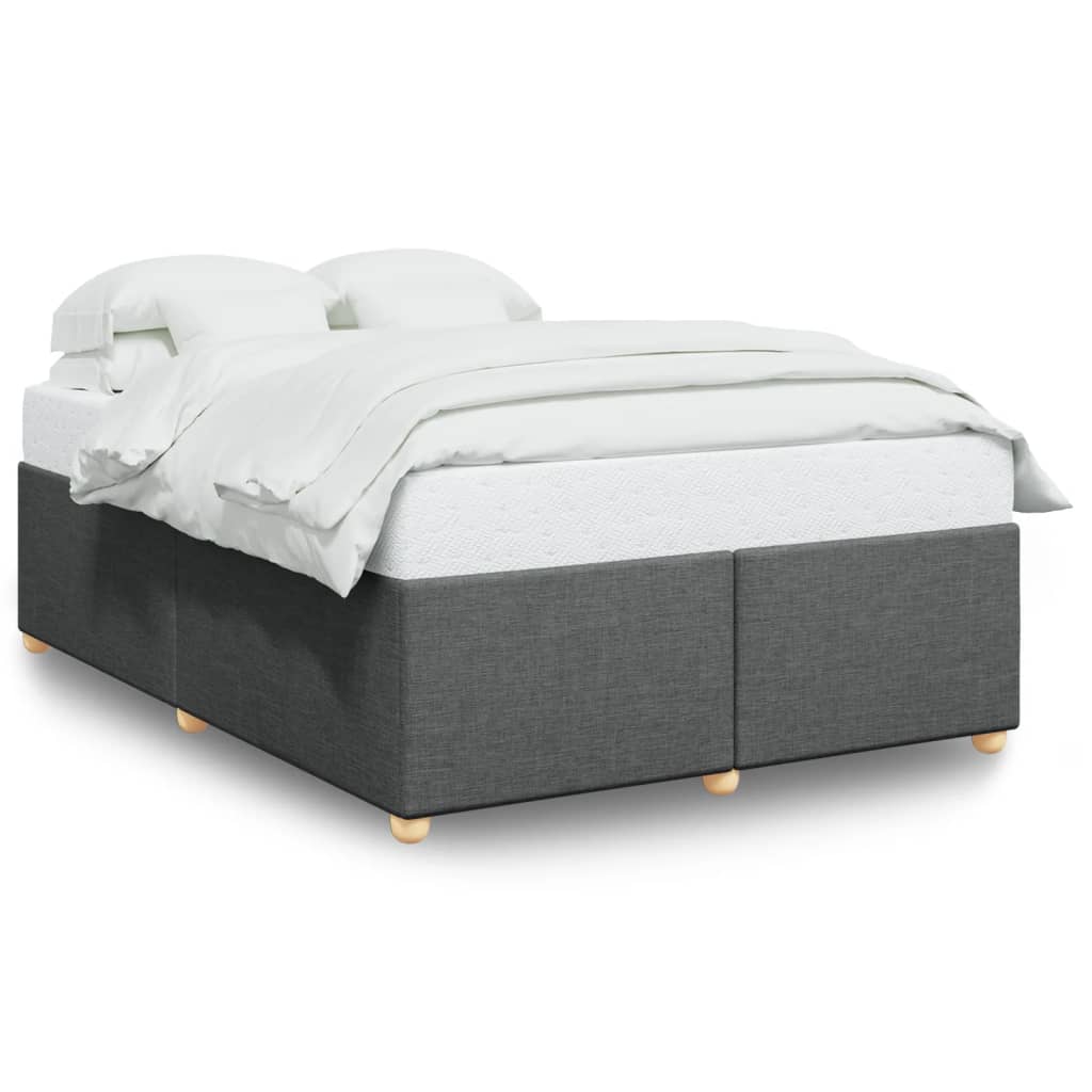 8721102696701_a_en_hd_1 vidaXL Bed Frame without Mattress Dark Grey Queen Fabric - Image 2