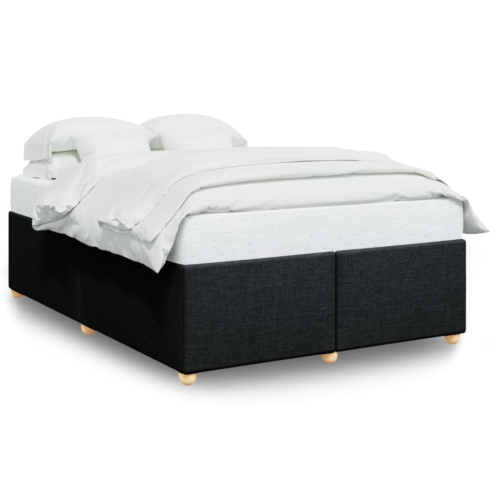 8721102696718_a_en_hd_1 vidaXL Bed Frame without Mattress Black Queen Fabric - Image 2
