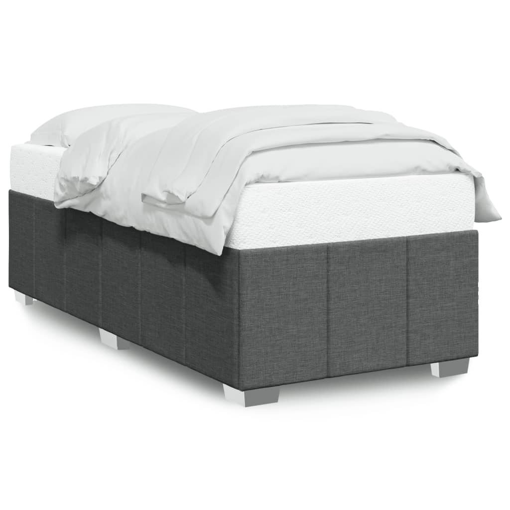 8721102697678_a_en_hd_1 vidaXL Bed Frame without Mattress Dark Grey 90x190 cm Fabric - Image 2