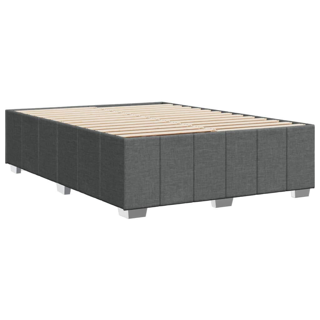 8721102697739_g_en_hd_4 vidaXL Bed Frame without Mattress Dark Grey Queen Fabric - Image 6