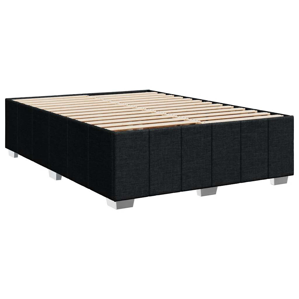 8721102697746_g_en_hd_1 vidaXL Bed Frame without Mattress Black Queen Fabric - Image 3