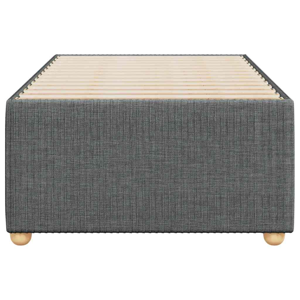 8721102697838_g_en_hd_2 vidaXL Bed Frame without Mattress Dark Grey 90x190 cm Fabric - Image 4