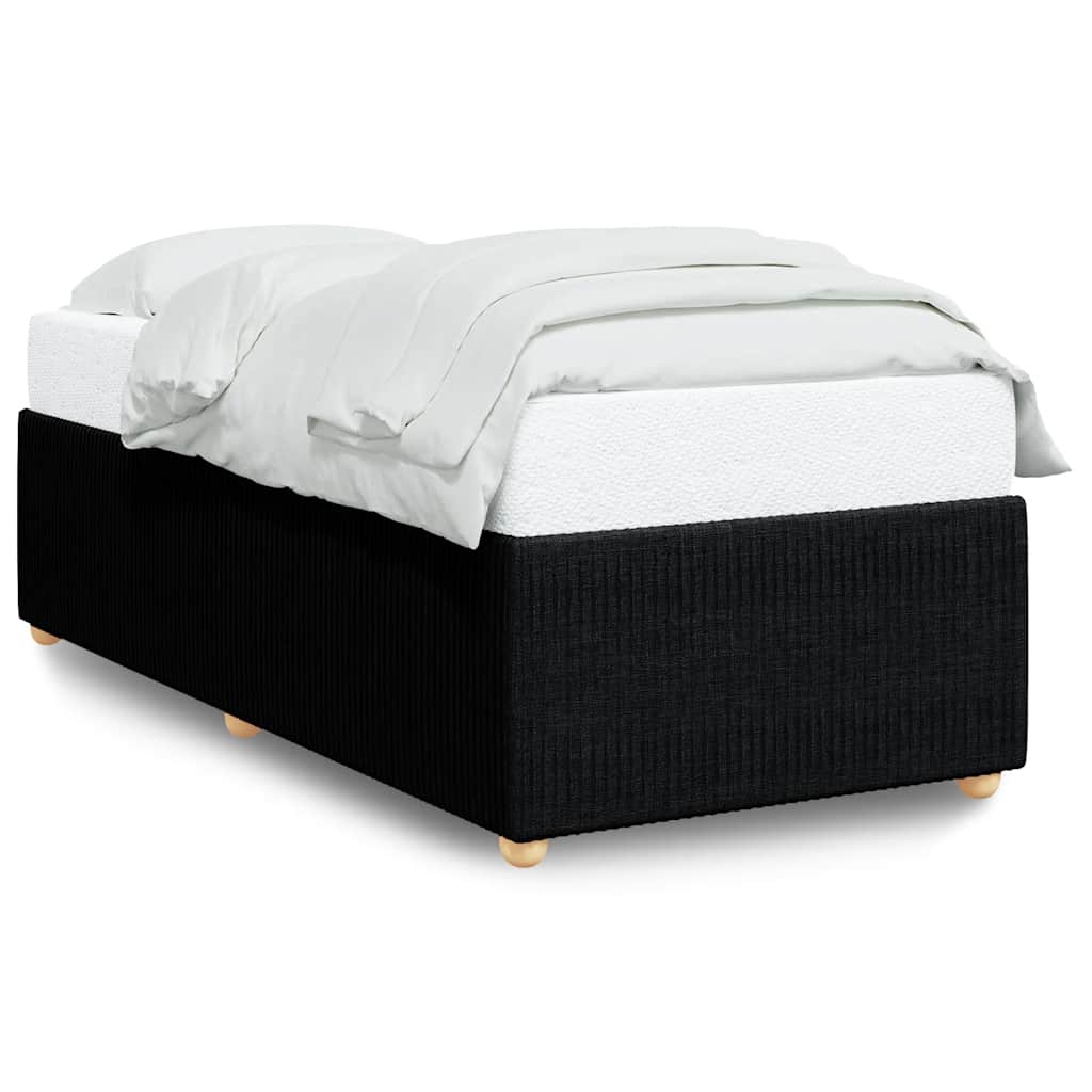 8721102697845_a_en_hd_1 vidaXL Bed Frame without Mattress Black 90x190 cm Fabric - Image 2