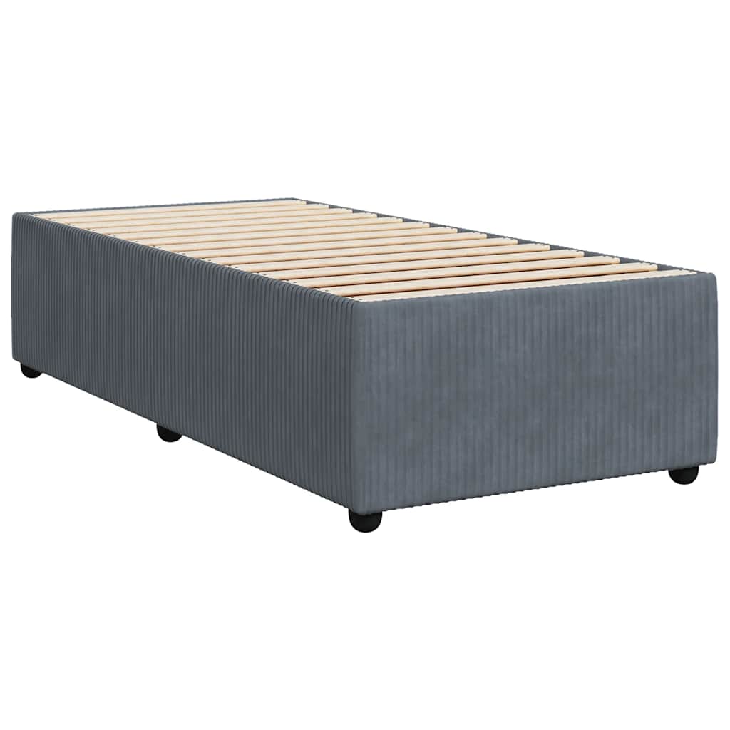 8721102698590_g_en_hd_4 vidaXL Bed Frame without Mattress Dark Grey 90x190 cm Velvet - Image 6