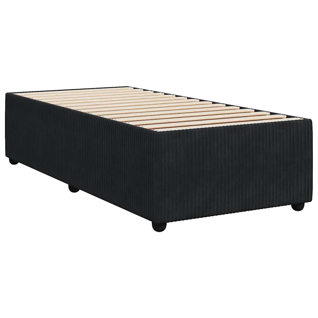 8721102698606_g_en_hd_4 vidaXL Bed Frame without Mattress Black 90x190 cm Velvet - Image 6