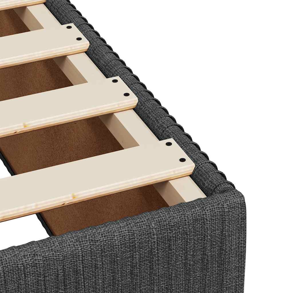 8721102699542_g_en_hd_5 vidaXL Bed Frame without Mattress Dark Grey 90x190 cm Fabric - Image 7