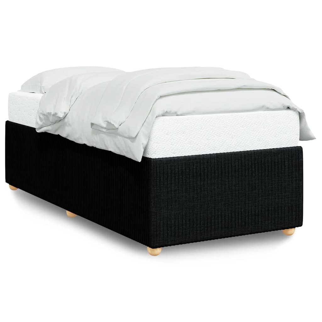 8721102699559_a_en_hd_1 vidaXL Bed Frame without Mattress Black 90x190 cm Fabric - Image 2