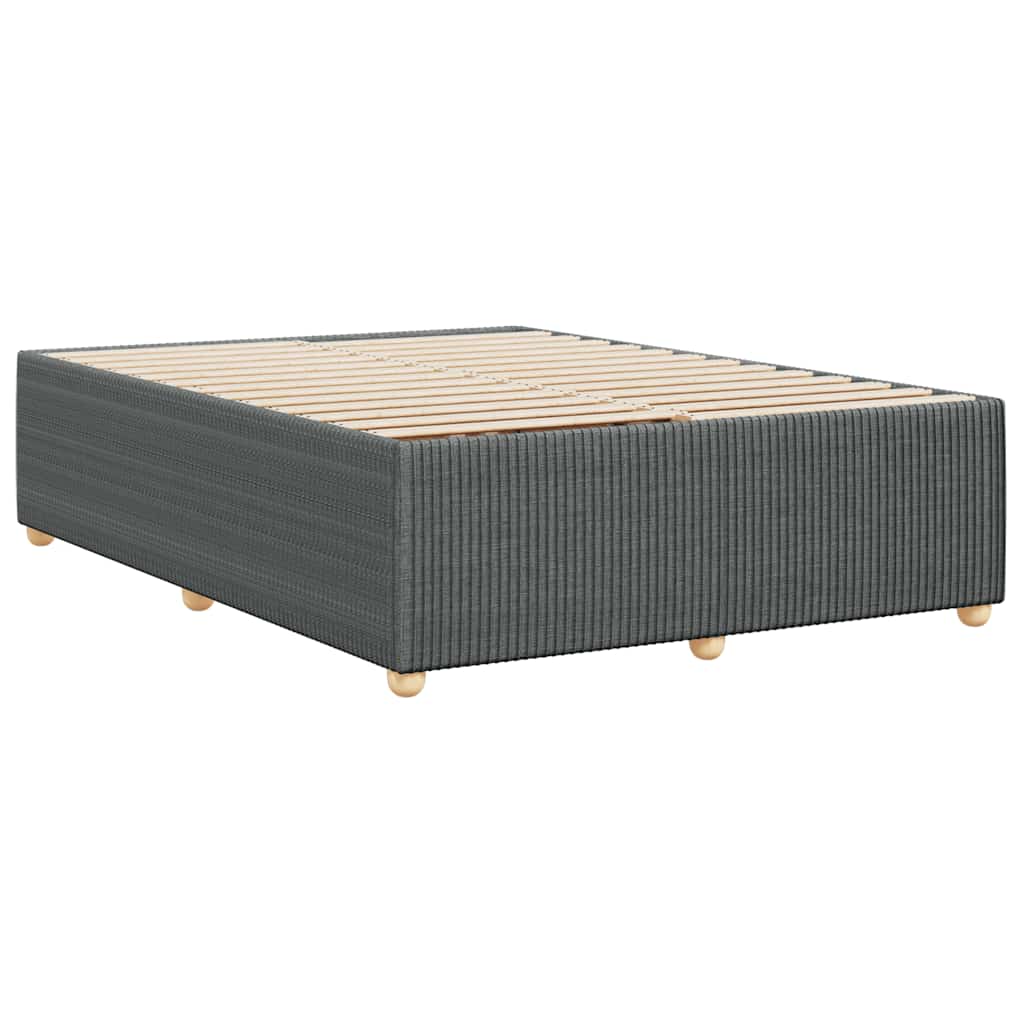 8721102699580_g_en_hd_4 vidaXL Bed Frame without Mattress Dark Grey Double Fabric - Image 6
