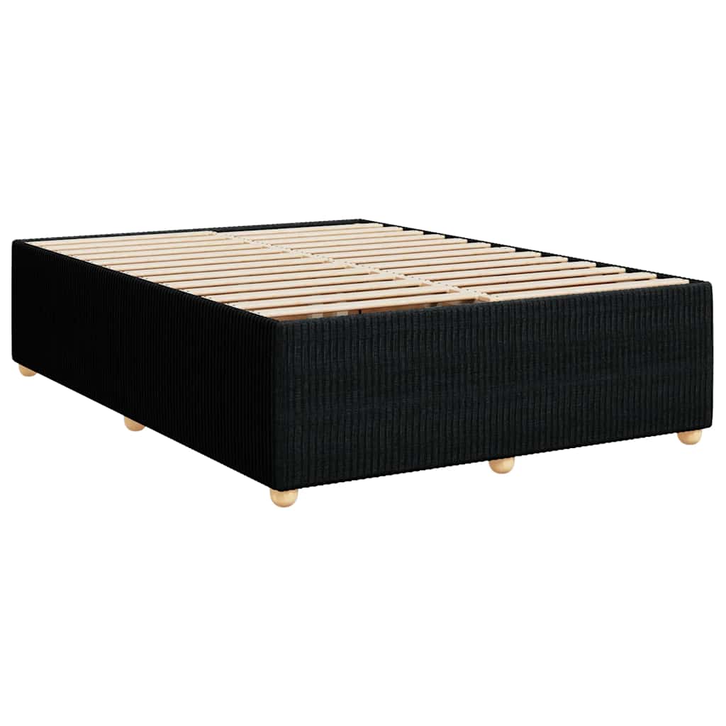 8721102699597_g_en_hd_1 vidaXL Bed Frame without Mattress Black Double Fabric - Image 3