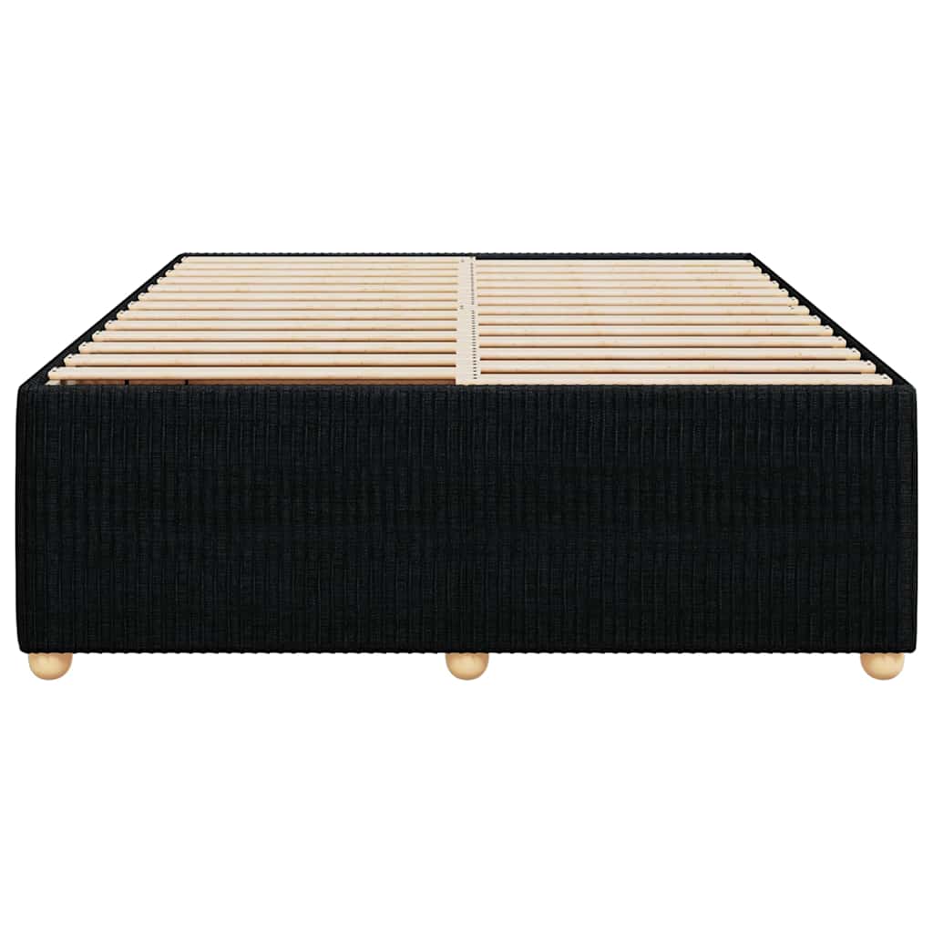 8721102699597_g_en_hd_2 vidaXL Bed Frame without Mattress Black Double Fabric - Image 4