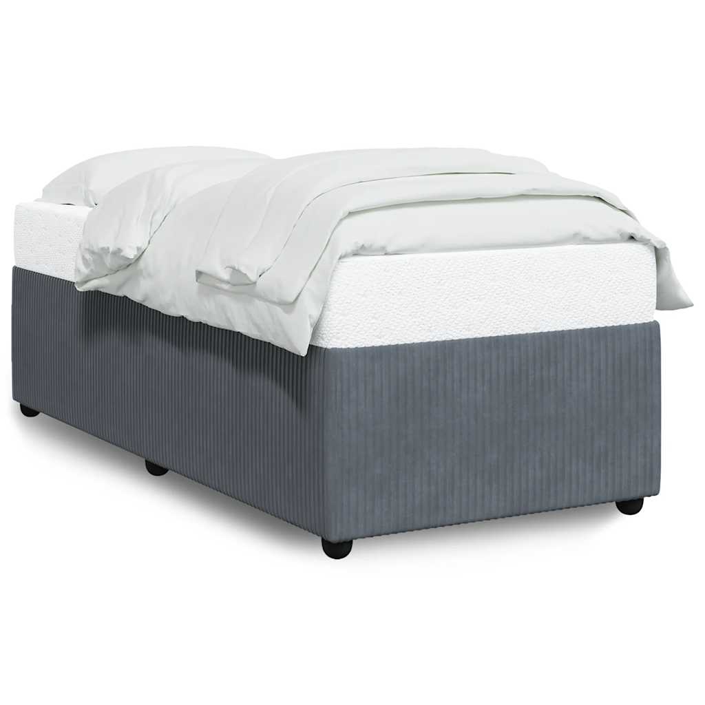 8721102699641_a_en_hd_1 vidaXL Bed Frame without Mattress Dark Grey King Single Velvet - Image 2