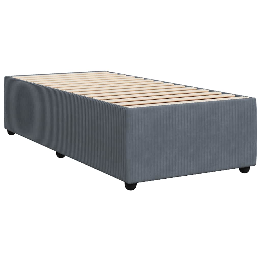 8721102699641_g_en_hd_1 vidaXL Bed Frame without Mattress Dark Grey King Single Velvet - Image 3