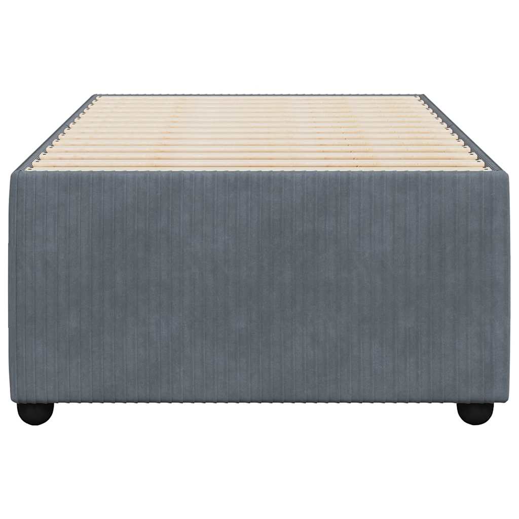8721102699641_g_en_hd_2 vidaXL Bed Frame without Mattress Dark Grey King Single Velvet - Image 4