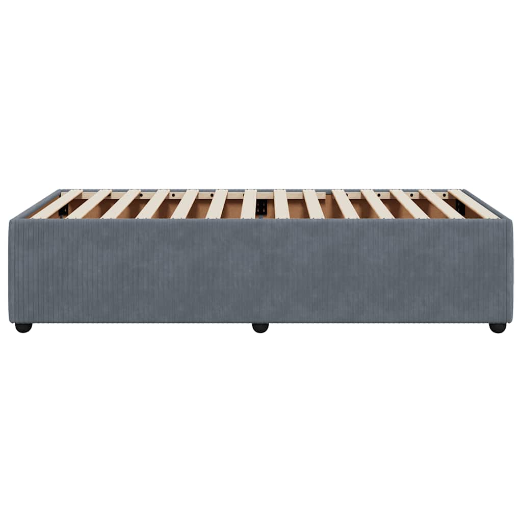 8721102699641_g_en_hd_3 vidaXL Bed Frame without Mattress Dark Grey King Single Velvet - Image 5