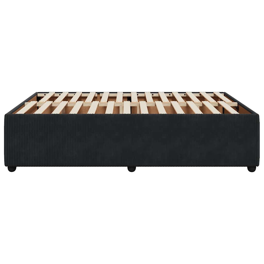 8721102699672_g_en_hd_3 vidaXL Bed Frame without Mattress Black Double Velvet - Image 5