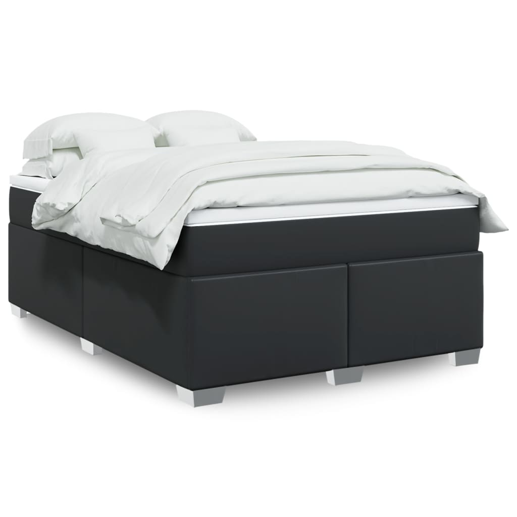 8721102701269_a_en_hd_1 vidaXL Box Spring Bed with Mattress Black Queen Faux Leather - Image 2