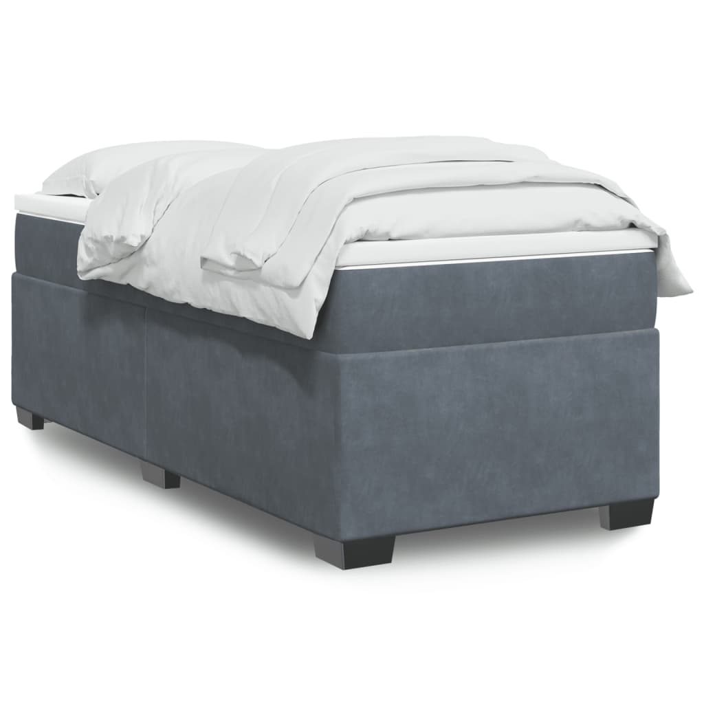 8721102702075_a_en_hd_1 vidaXL Box Spring Bed with Mattress Dark Grey King Single Velvet - Image 2
