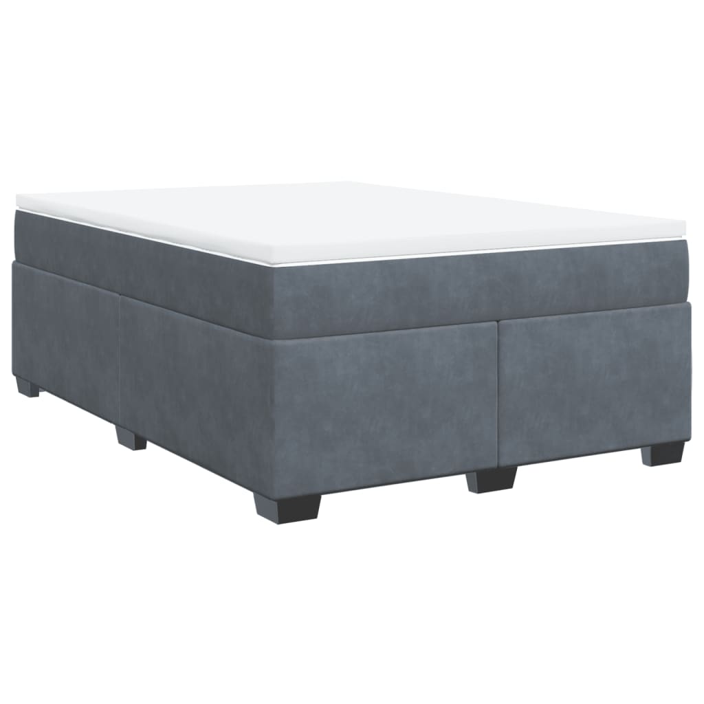 8721102702099_g_en_hd_1 vidaXL Box Spring Bed with Mattress Dark Grey Double Velvet - Image 3
