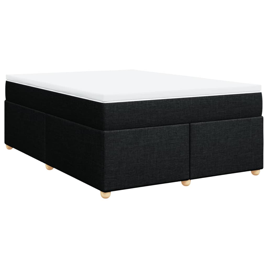 8721102703072_a_en_hd_1 vidaXL Box Spring Bed with Mattress Black Double Fabric - Image 2