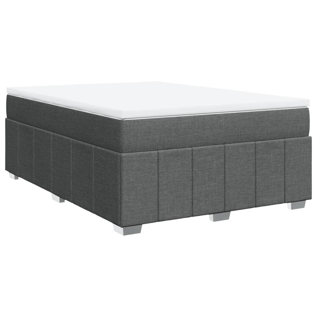 8721102704031_a_en_hd_1 vidaXL Box Spring Bed with Mattress Dark Grey Double Size Fabric - Image 2