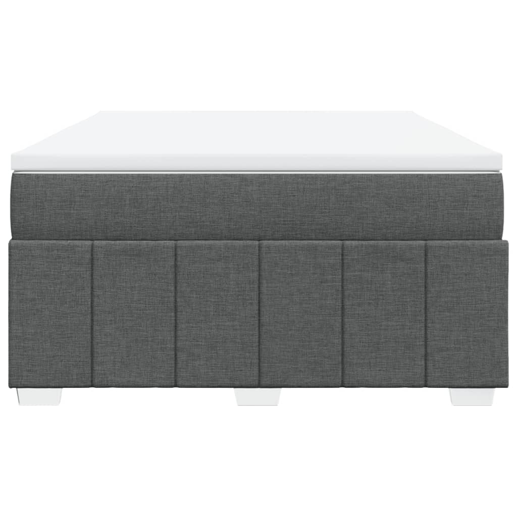 8721102704055_g_en_hd_2 vidaXL Box Spring Bed with Mattress Dark Grey Queen Size Fabric - Image 4