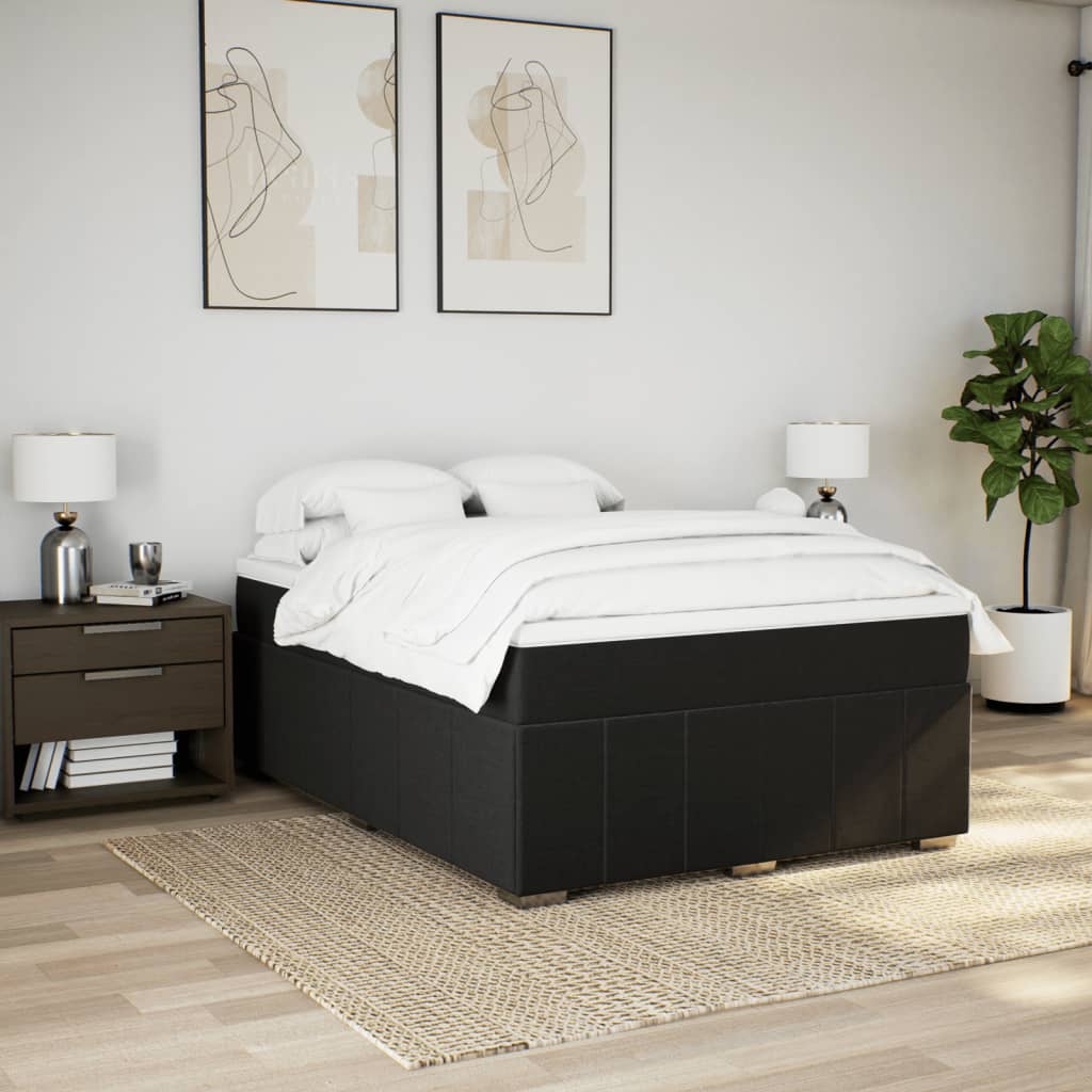 8721102704062_g_en_hd_1 vidaXL Box Spring Bed with Mattress Black Queen Size Fabric - Image 3