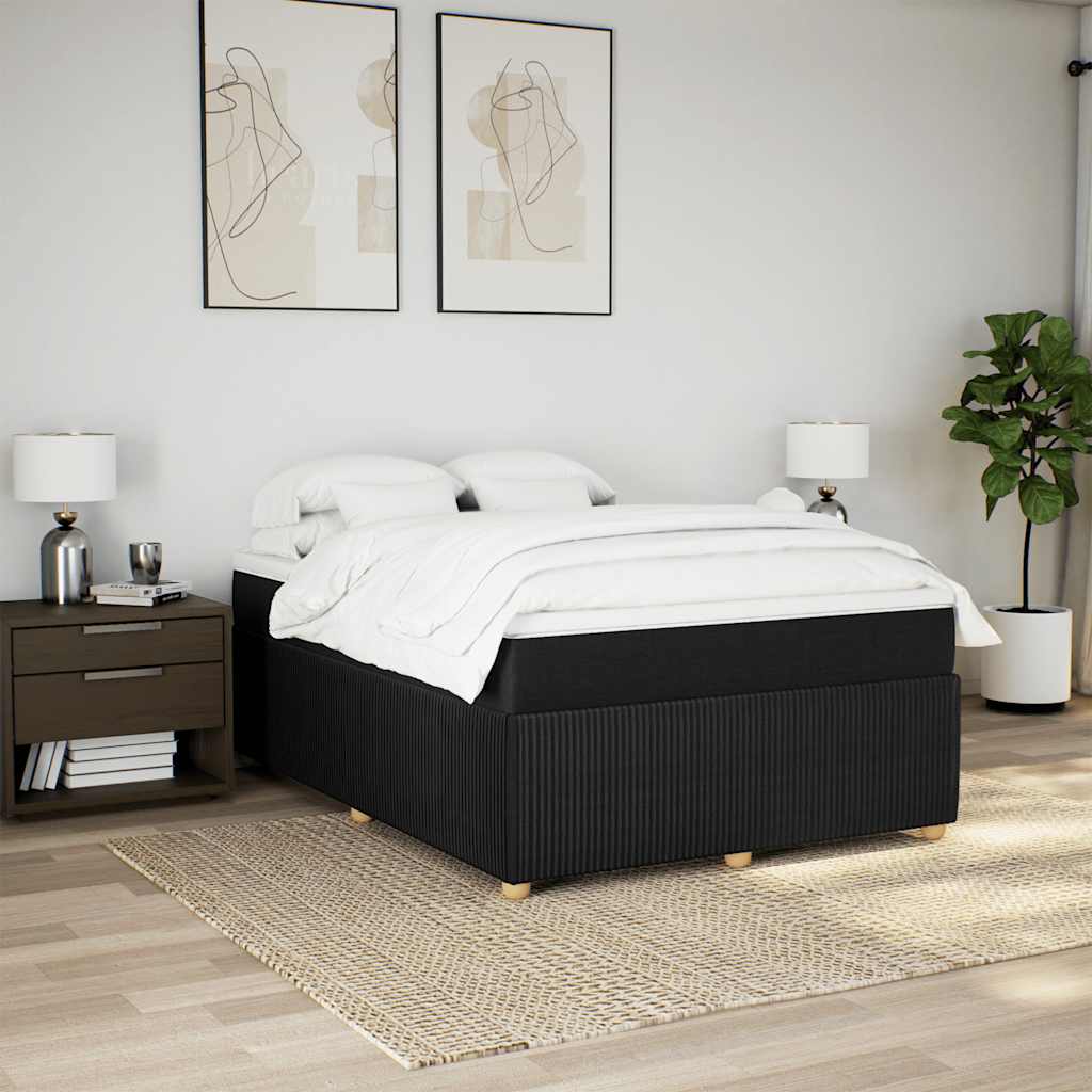 8721102705793_g_en_hd_1 vidaXL Box Spring Bed with Mattress Black Double Fabric - Image 3