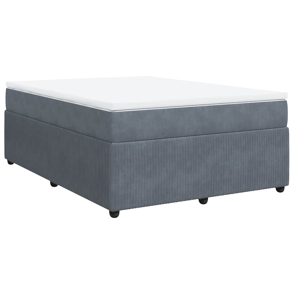 8721102705847_a_en_hd_1 vidaXL Box Spring Bed with Mattress Dark Grey Double Velvet - Image 2