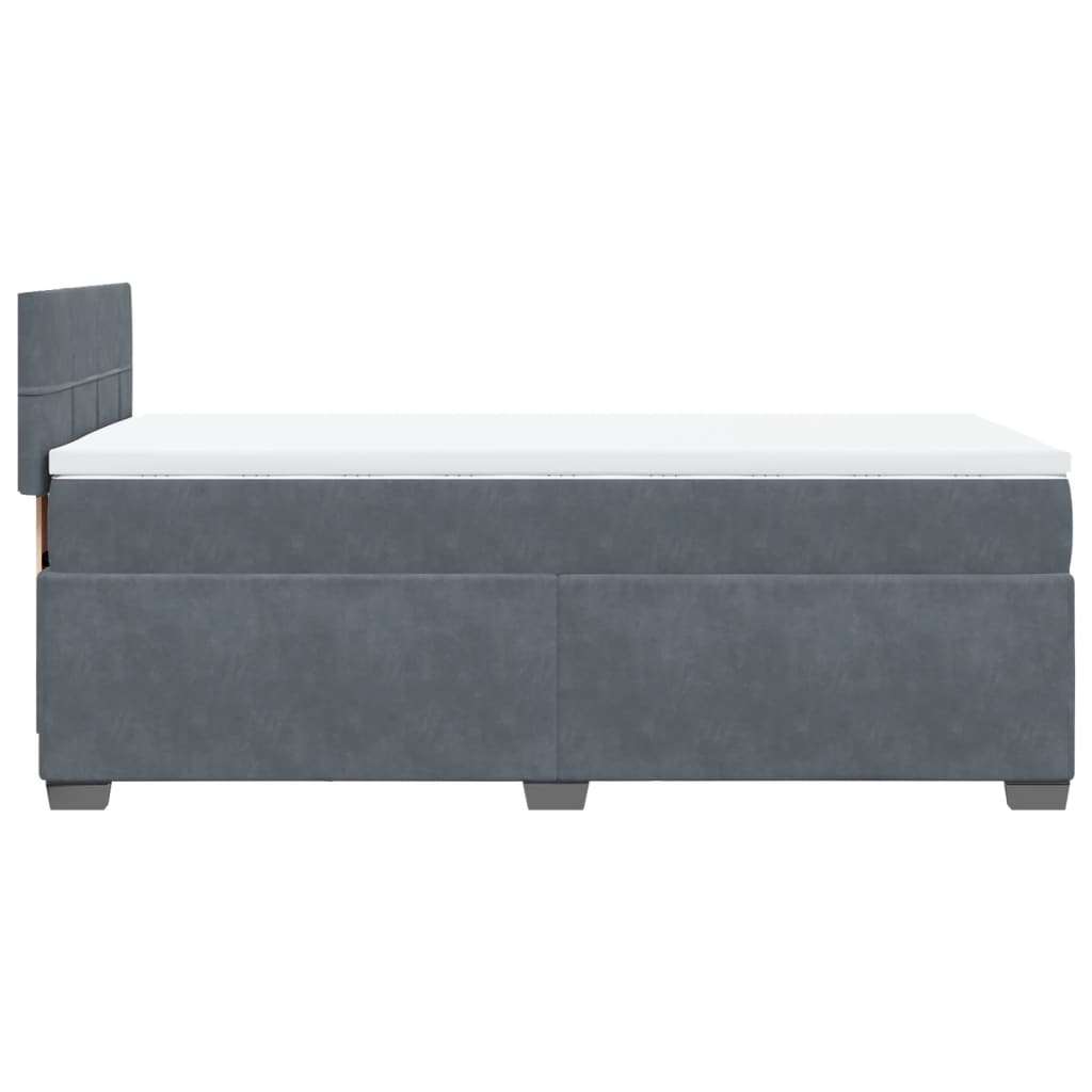 8721102709562_g_en_hd_7 vidaXL Box Spring Bed with Mattress Dark Grey King Single Fabric - Image 9