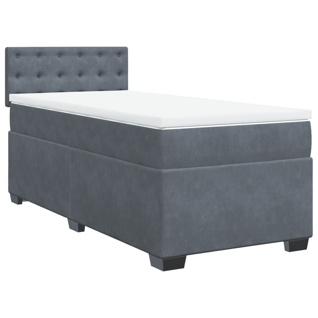 8721102709609_a_en_hd_1 vidaXL Box Spring Bed with Mattress Dark Grey King Single Fabric - Image 2