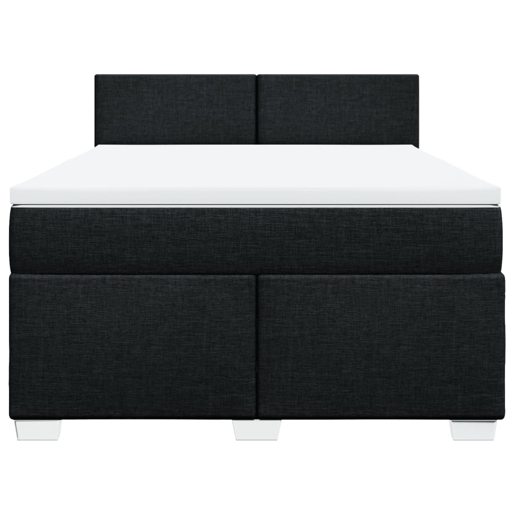 8721102709630_g_en_hd_2 vidaXL Box Spring Bed with Mattress Black Double Fabric - Image 4