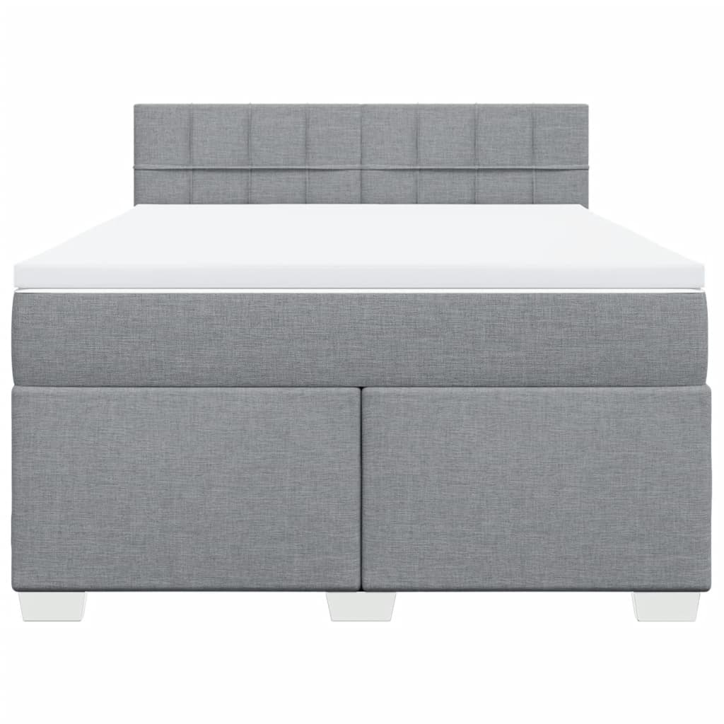 8721102709647_g_en_hd_2 vidaXL Box Spring Bed with Mattress Dark Grey Double Fabric - Image 4