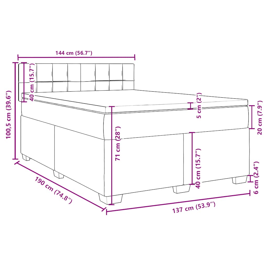 8721102709654_g_en_hd_11 vidaXL Box Spring Bed with Mattress Black Double Fabric - Image 13
