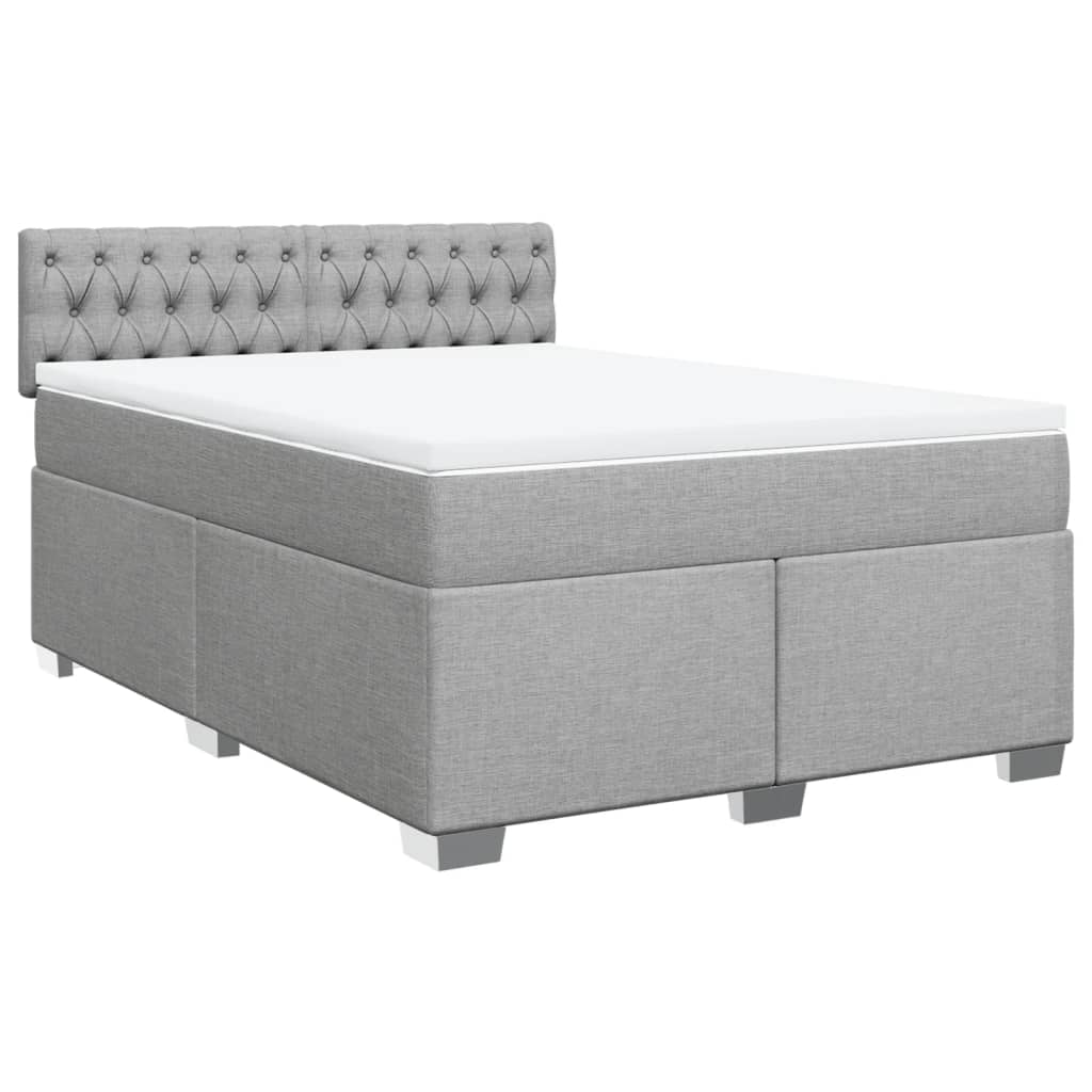 8721102709661_a_en_hd_1 vidaXL Box Spring Bed with Mattress Dark Grey Double Fabric - Image 2