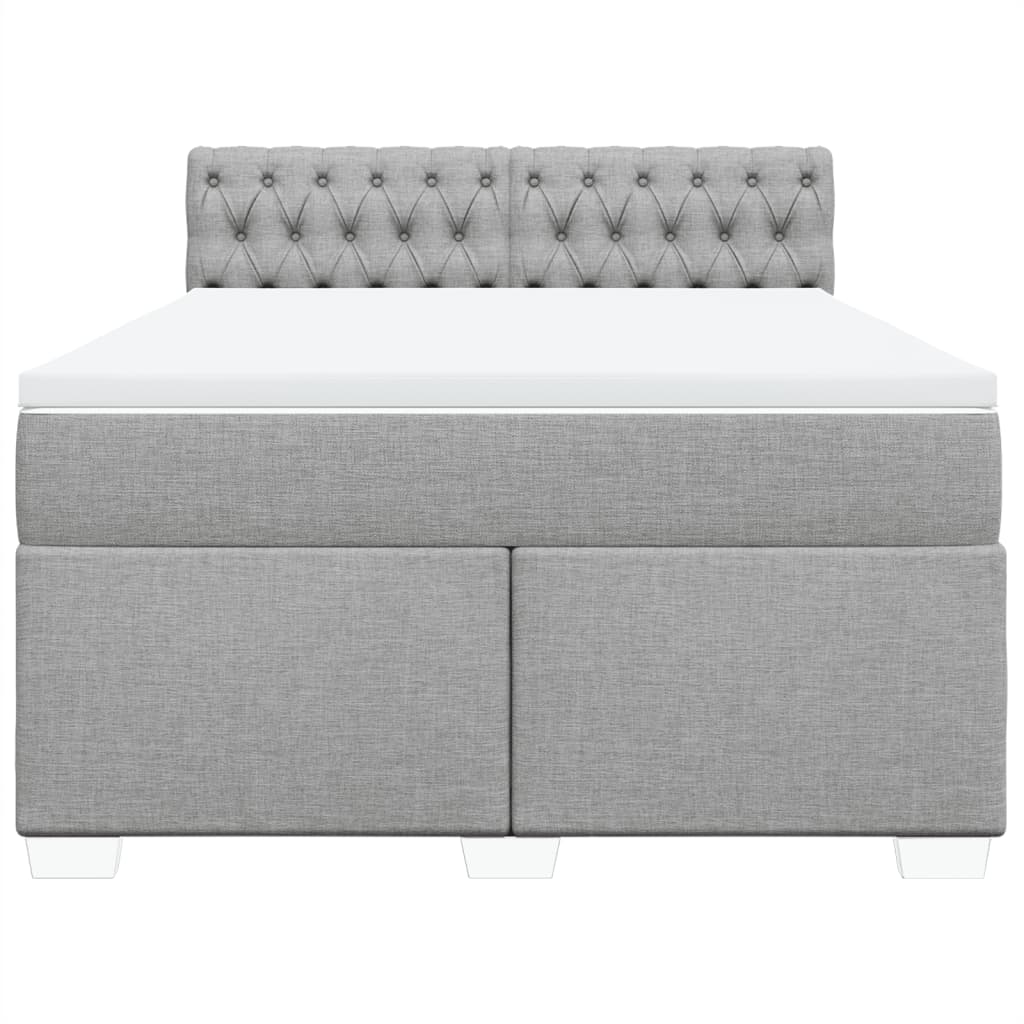 8721102709661_g_en_hd_2 vidaXL Box Spring Bed with Mattress Dark Grey Double Fabric - Image 4