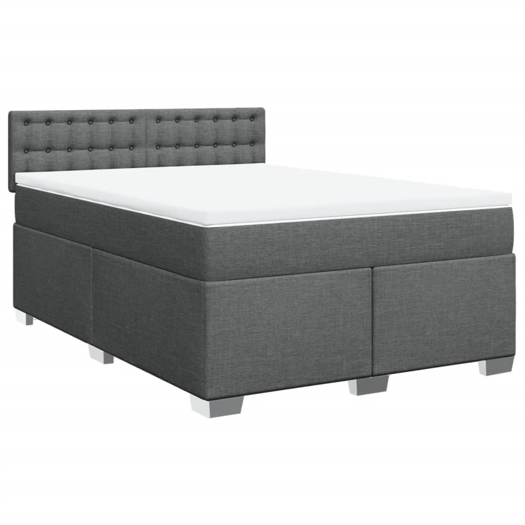 8721102709692_a_en_hd_1 vidaXL Box Spring Bed with Mattress Black Double Fabric - Image 2