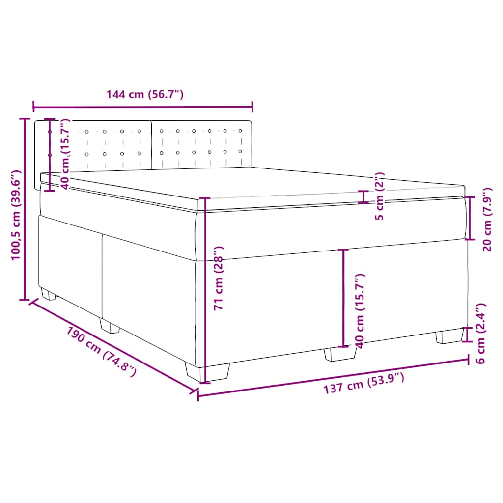 8721102709692_g_en_hd_11 vidaXL Box Spring Bed with Mattress Black Double Fabric - Image 13