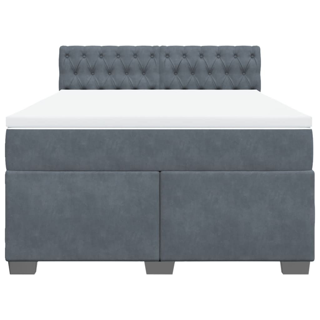 8721102713705_g_en_hd_2 vidaXL Box Spring Bed with Mattress Dark Grey Double Velvet - Image 4