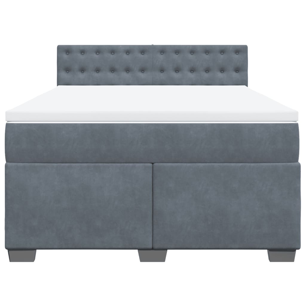8721102713729_g_en_hd_2 vidaXL Box Spring Bed with Mattress Dark Grey Double Velvet - Image 4