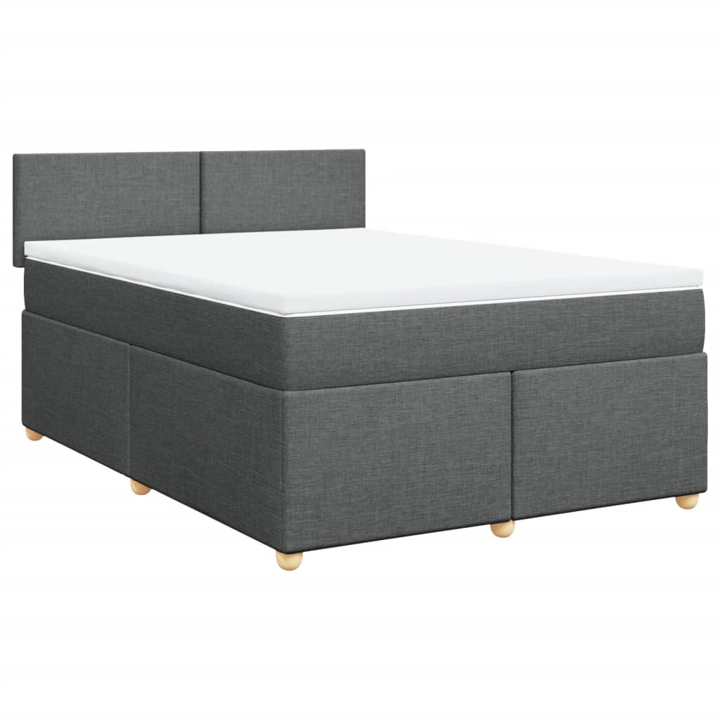 8721102717543_a_en_hd_1 vidaXL Box Spring Bed with Mattress Dark Grey Double Fabric - Image 2