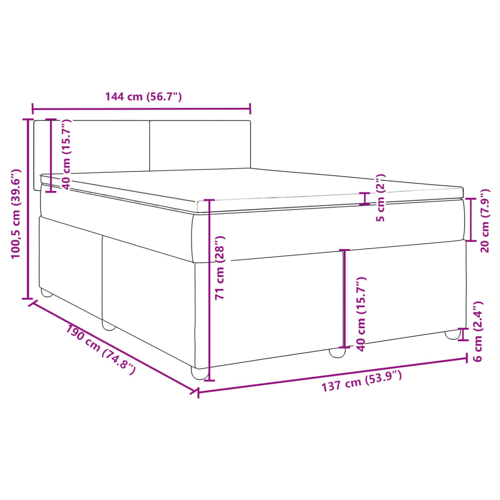 8721102717543_g_en_hd_11 vidaXL Box Spring Bed with Mattress Dark Grey Double Fabric - Image 13