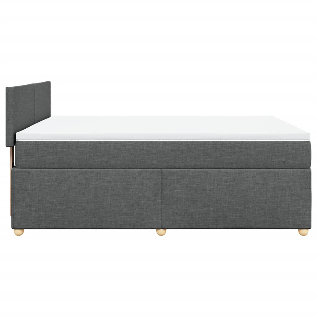 8721102717543_g_en_hd_3 vidaXL Box Spring Bed with Mattress Dark Grey Double Fabric - Image 5