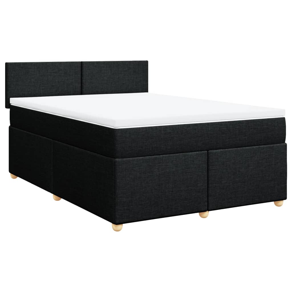 8721102717550_a_en_hd_1 vidaXL Box Spring Bed with Mattress Black Double Fabric - Image 2