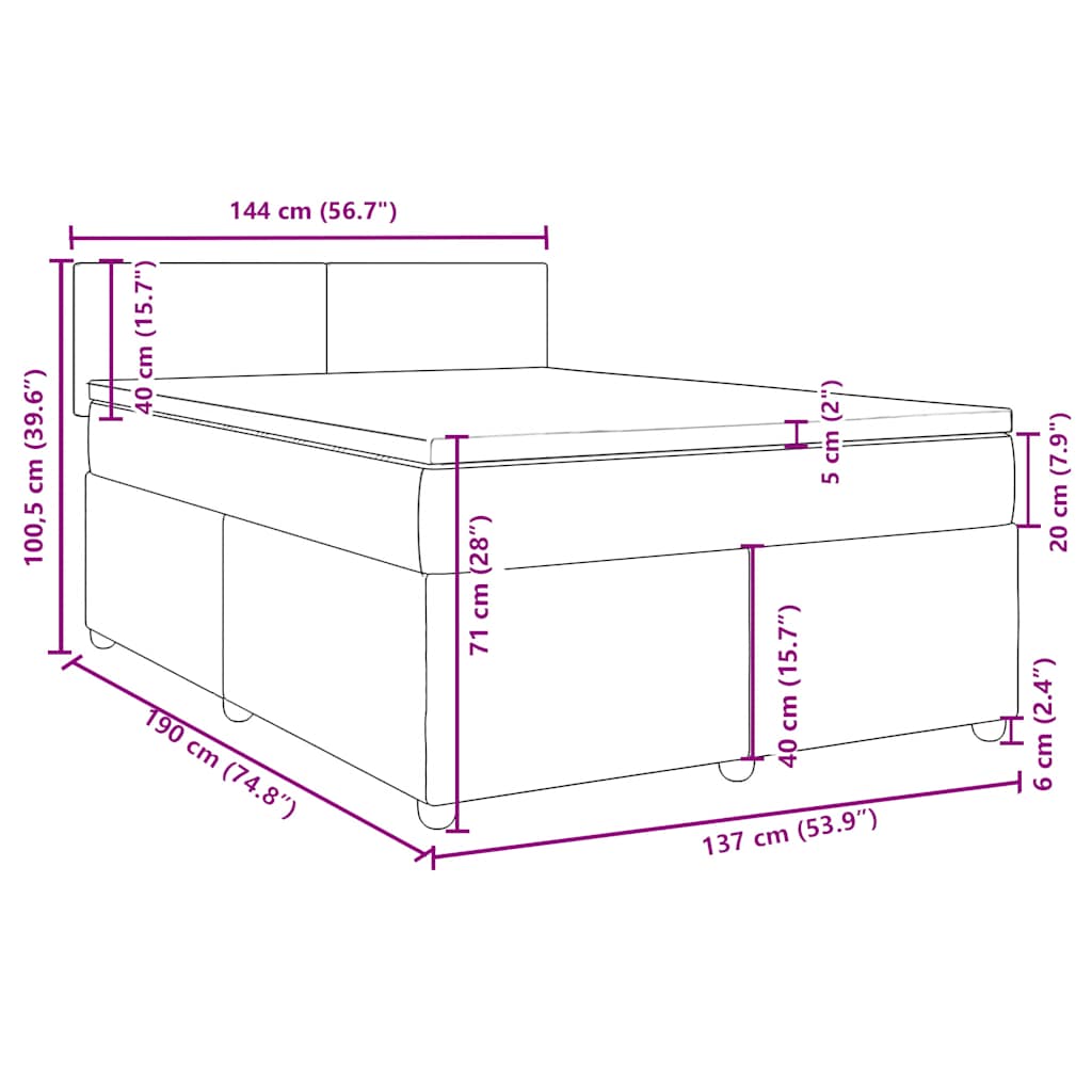 8721102717550_g_en_hd_11 vidaXL Box Spring Bed with Mattress Black Double Fabric - Image 13
