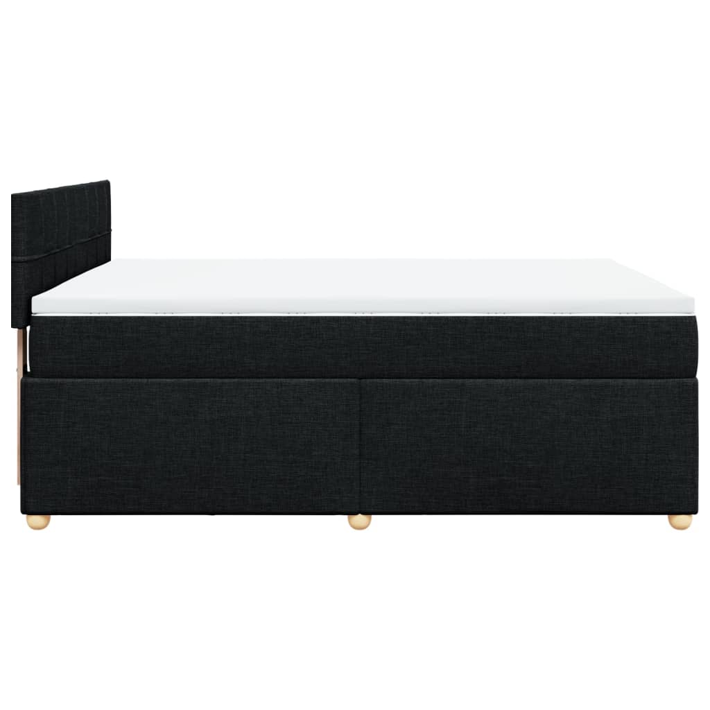 8721102717574_g_en_hd_3 vidaXL Box Spring Bed with Mattress Black Double Fabric - Image 5