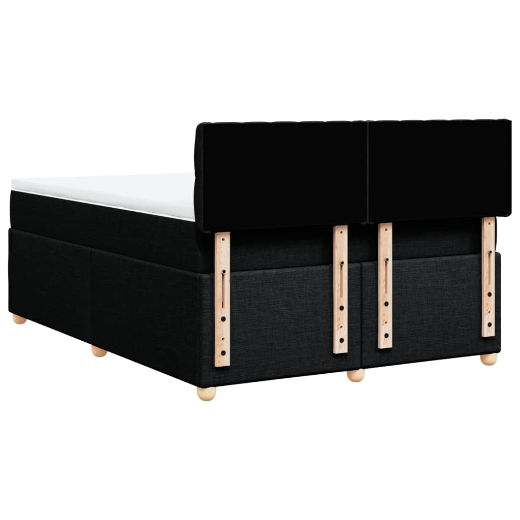 8721102717598_g_en_hd_4 vidaXL Box Spring Bed with Mattress Black Double Fabric - Image 6