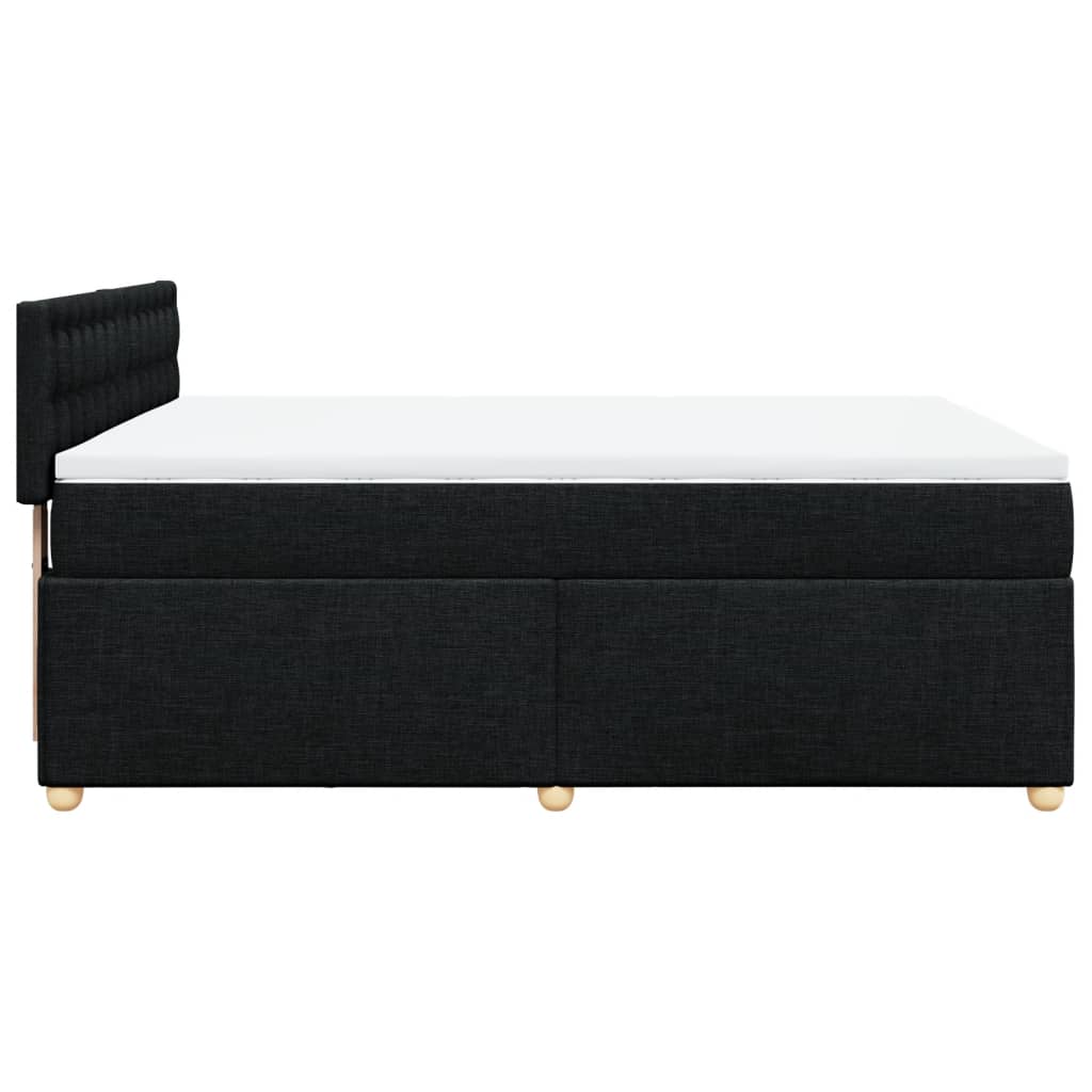 8721102717611_g_en_hd_3 vidaXL Box Spring Bed with Mattress Black Double Fabric - Image 5