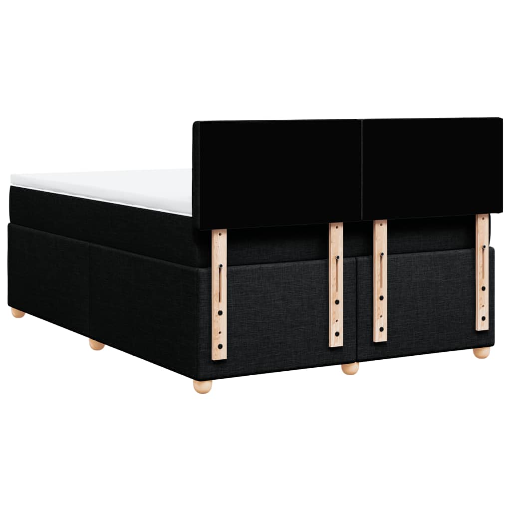 8721102717611_g_en_hd_4 vidaXL Box Spring Bed with Mattress Black Double Fabric - Image 6