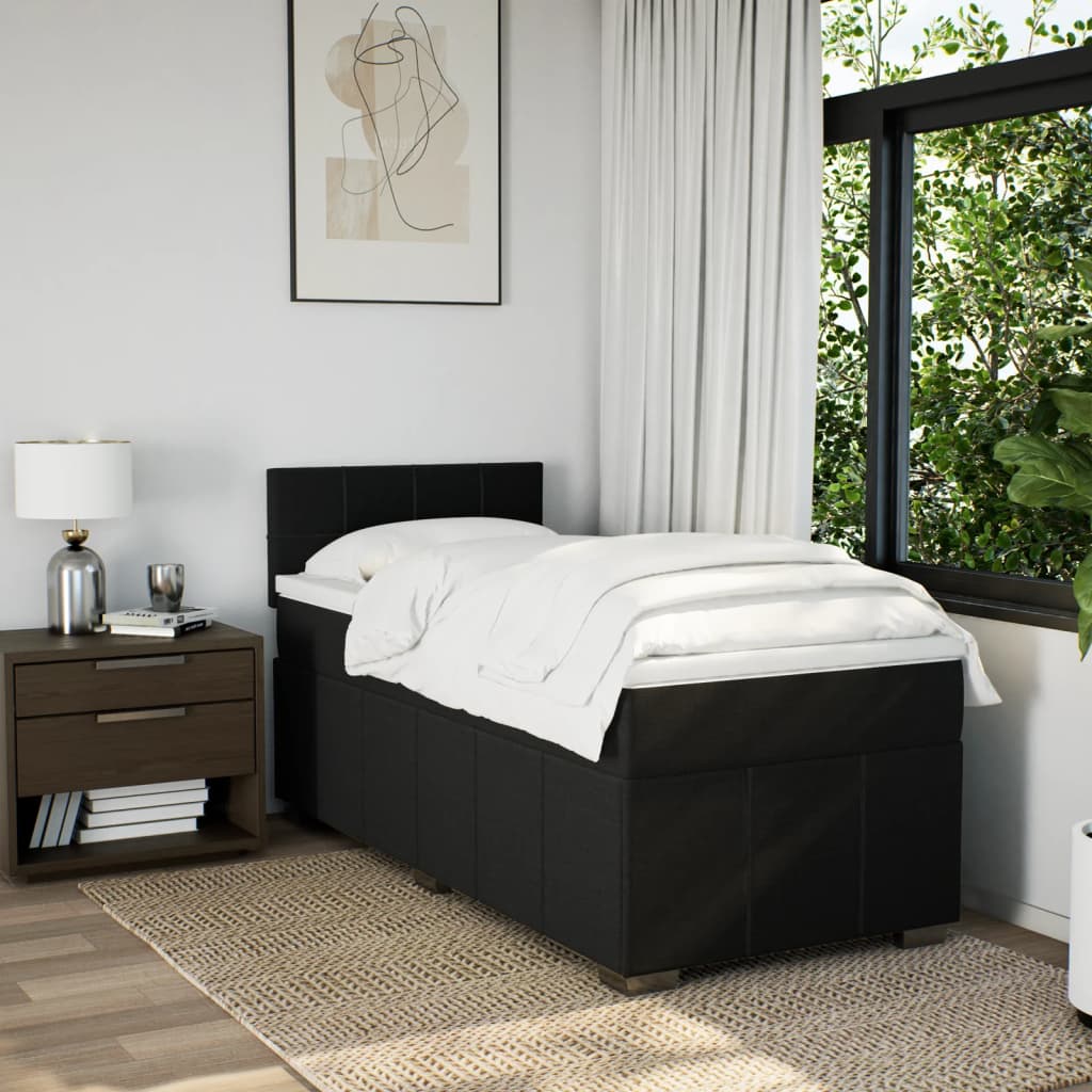 8721102721373_g_en_hd_1 vidaXL Box Spring Bed with Mattress Black King Single Fabric - Image 3