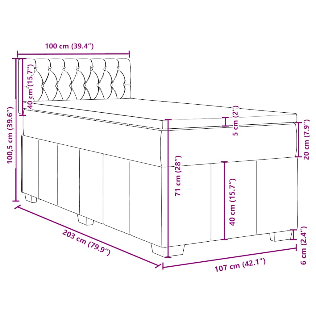 8721102721397_g_en_hd_11 vidaXL Box Spring Bed with Mattress Black King Single Fabric - Image 13